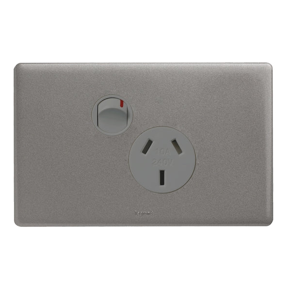 Excel Life Dedicated Sw Socket Sgl 10A Urban Grey