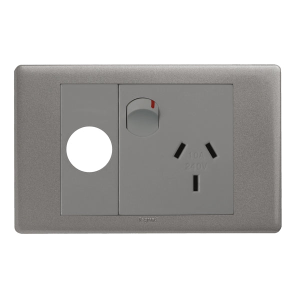 Excel Life Dedicated Sw Socket Sgl 10A Extra Func Urban Grey