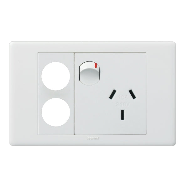 Excel Life Dedicated Sw Socket Sgl 10A 2x Func White