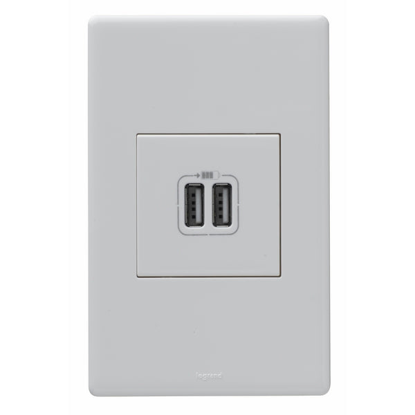 Excel Life Dedicated USB Charger Double 5V 1500mA White