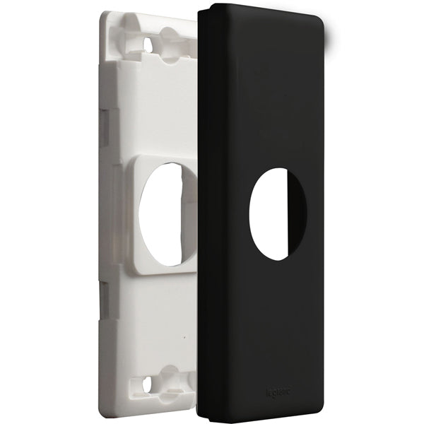 Excel Life Architrave Grid & Cover Only 1Gang Black