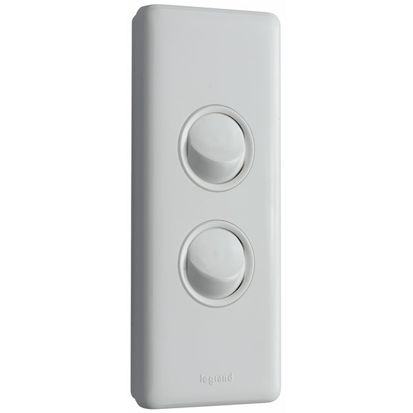 Excel Life Dedicated Architrave Switch Double 16A White