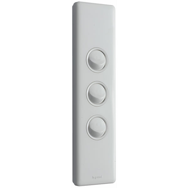 Excel Life Dedicated Architrave Switch Triple 16A White