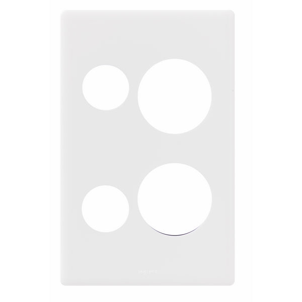 Excel Life Dedicated Cover Plate Sw Socket Dbl Vert White
