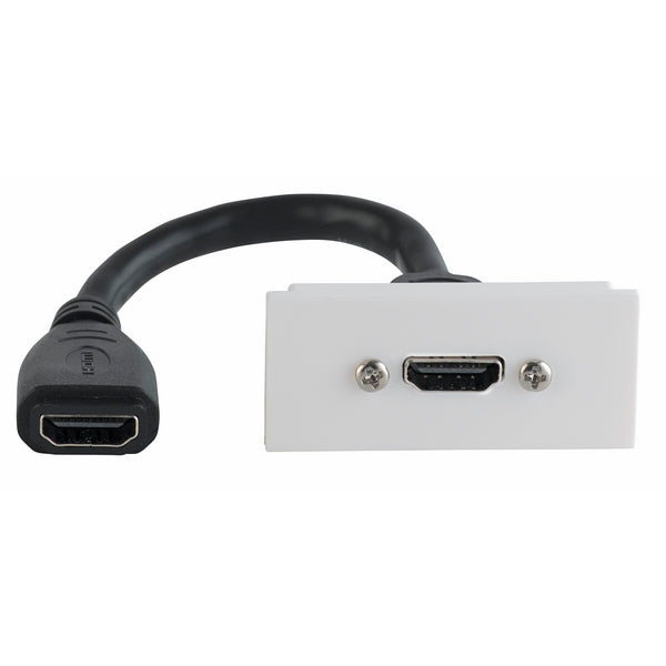 Excel Life Mech HDMI 1.4 Sgl Outlet White