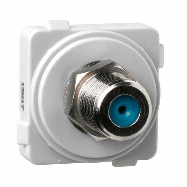 Excel Life Mech F-F TV Outlet 75 Ohm 2.4GHz White
