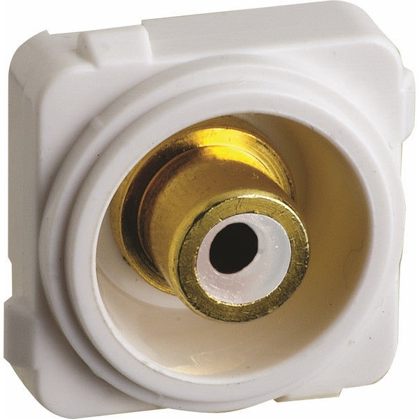 Excel Life Mech White RCA Outlet F-Type On Rear White