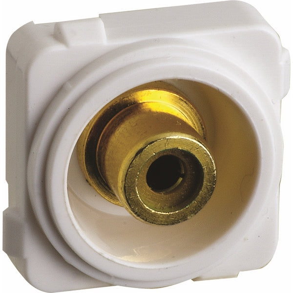Excel Life Mech Yellow RCA Outlet F-Type On Rear White