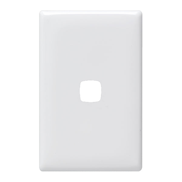 Linea Grid & Plate Only 1Gang White