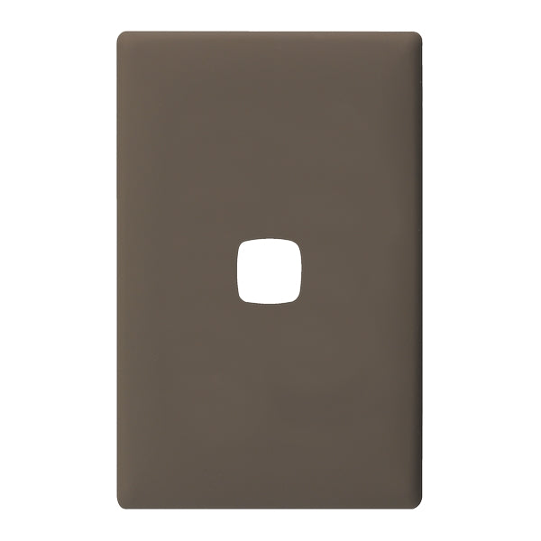 Linea Plate Only 1Gang Soft Touch Dark Grey