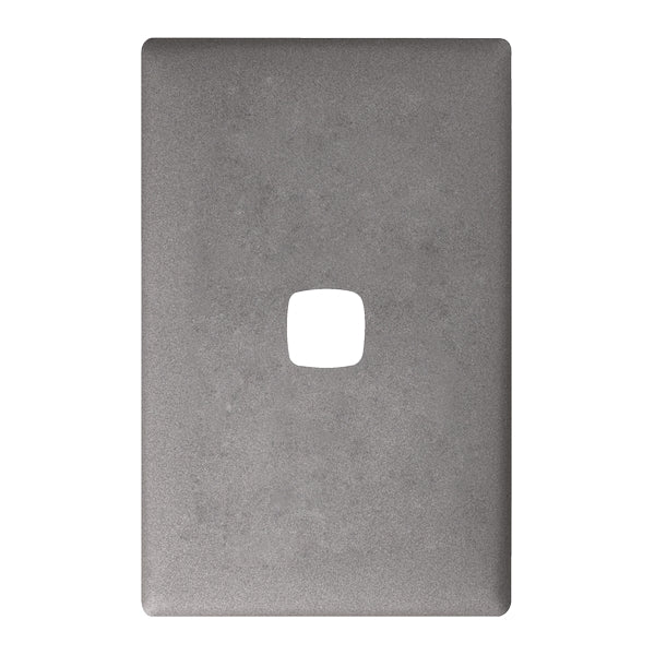 Linea Plate Only 1Gang Gun Metal