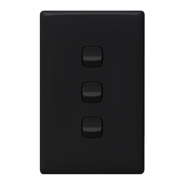 Linea Switch Triple Black