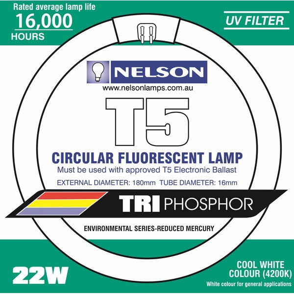 Lamp T5 22W 4000k Circ Fluoro