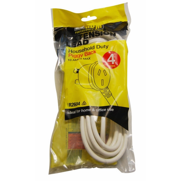 Extension Lead Piggyback Plug 4m