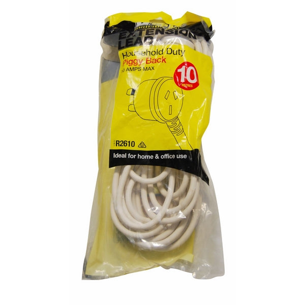 Extension Lead Piggyback Plug 10m