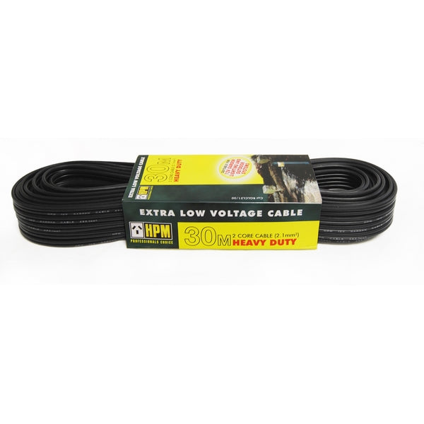 Garden Cable 2.1mm Low Voltage 30m Heavy Duty