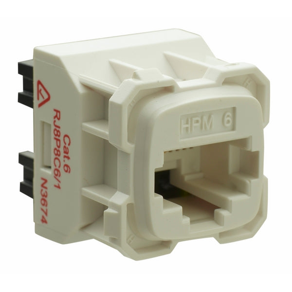 Mech RJ45 Jack Cat6 White