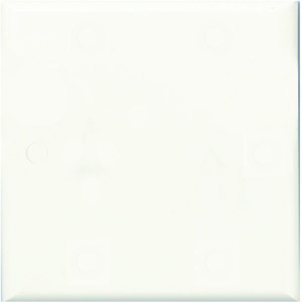 Square Switch Plate Only Blank White