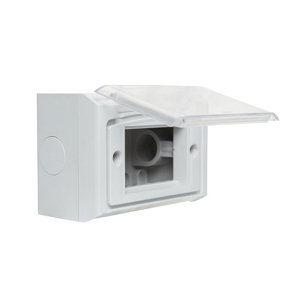 Aqua Adaptor Arteor 2/3Mod Surface Mount Limestone Grey IP44
