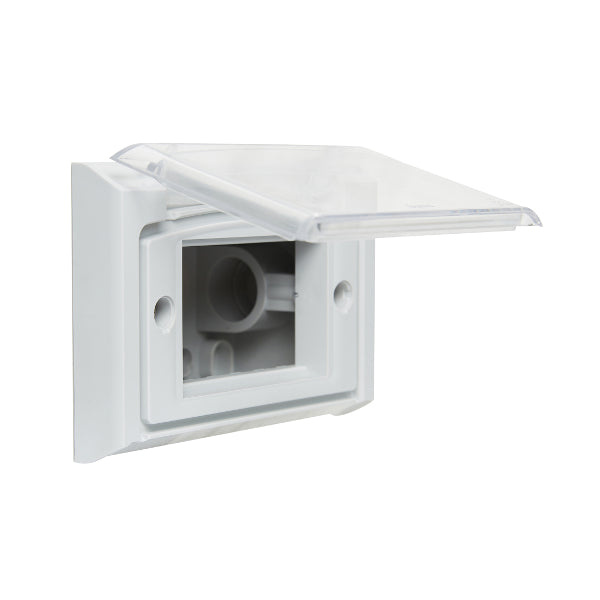 Aqua Adaptor Arteor 2/3Mod Flush Mount Limestone Grey IP44