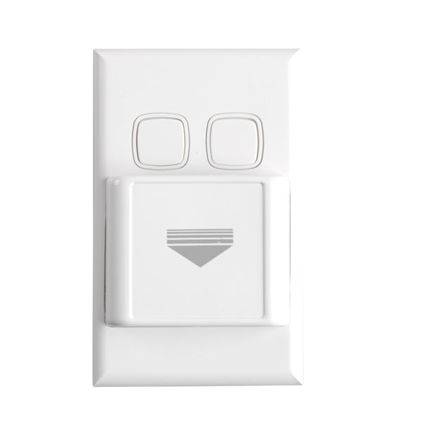 XL Keytag 2x 20A Sw/Neon In Base Pocket White