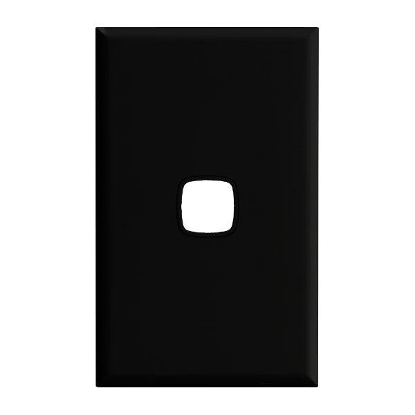 XL Switch Plate Only 1Gang Black