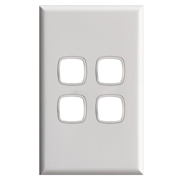 XL Grid & Plate Only 4Gang White
