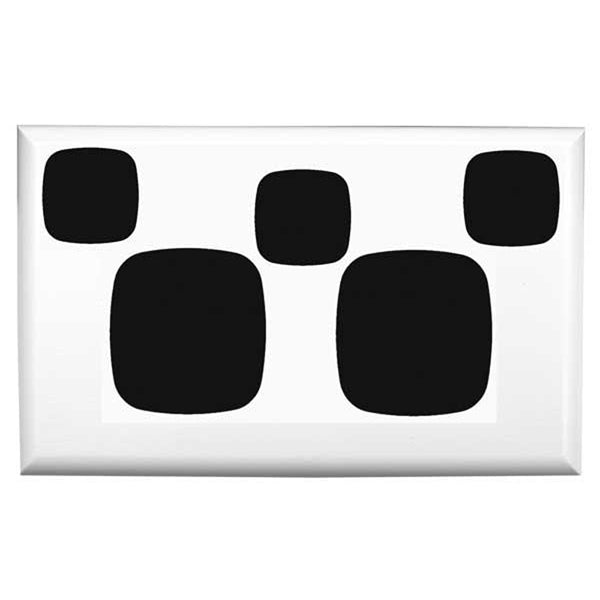 XL Plate Only Sw Socket Dbl Horiz 1x Sw White