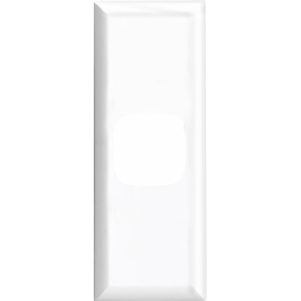 XL Arch Grid & Plate 1Gang White