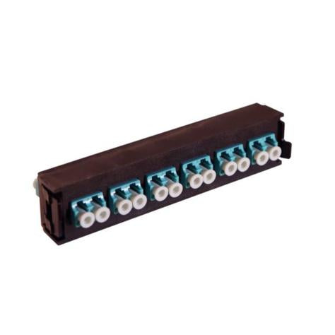 LCS3 LC Duplex Block 12 Fibre Multimode Aqua