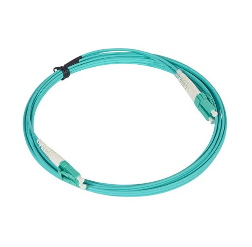 LCS3 Patch Lead Fibre OM4 LC/LC 50/125um MM Duplex 3m Aqua