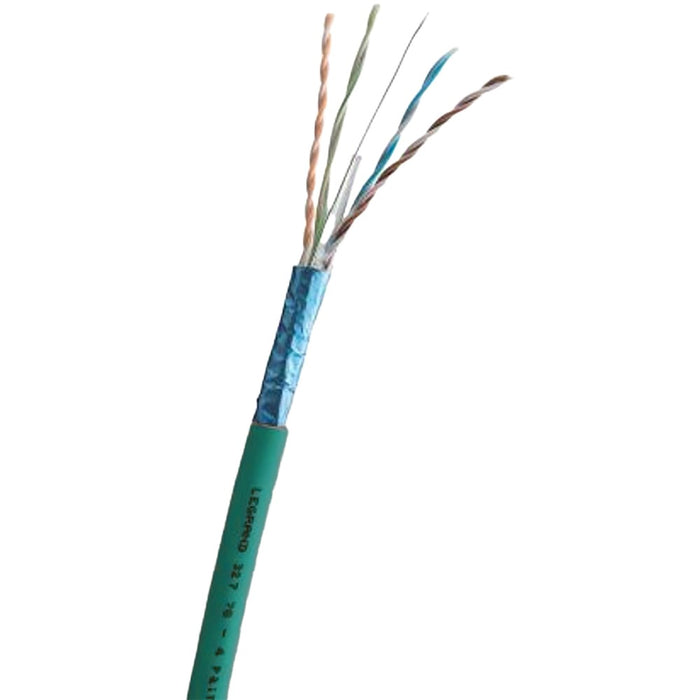 Cable Cat6A F/UTP 4P LSZH Green 500MHz (500m)