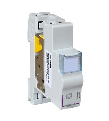RJ45 Connector STP Cat6A Patch Module DIN Mount