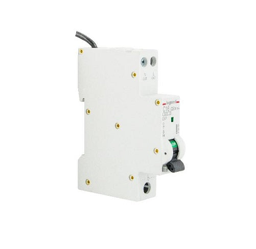RCBO 1 Module Combo 1P+N 16A 6kA 30mA C Curve Neutral Tail