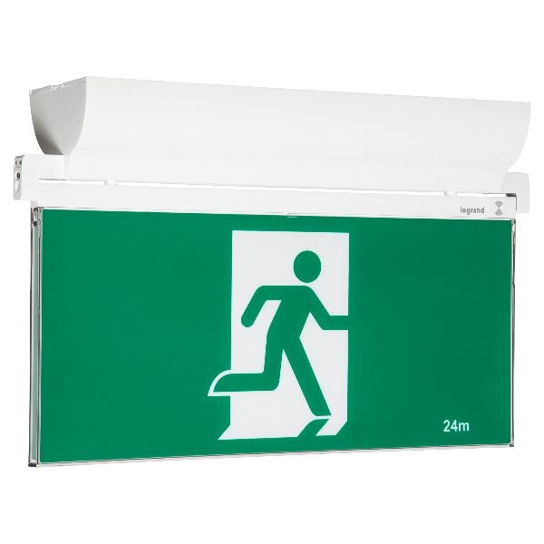 Galaxy Cels E2 LED Exit Surface Running Man White Li