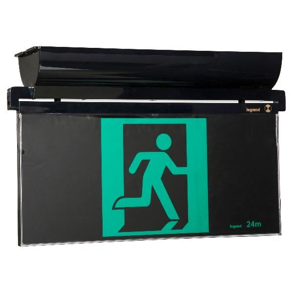 Galaxy Cels E2 LED Exit Surface Running Man Black Li