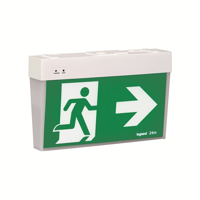 Flexo LED Exit White LIFEPO4