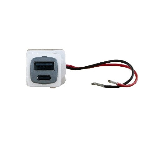 Arteor USB Charger Mech Type A+C 3A Magnesium