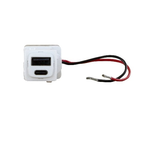 Arteor USB Charger Mech Type A+C 3A White