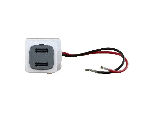 Arteor Dual USB Charger Mech Type C 3A Magnesium