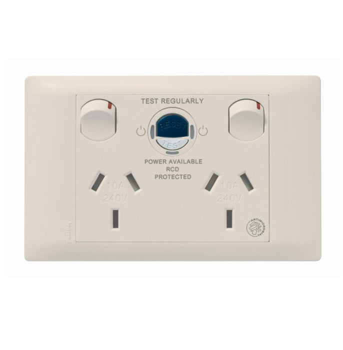 Excel Life Medical Sw Socket Dbl Horz Cleaner 10A 10mA Beige