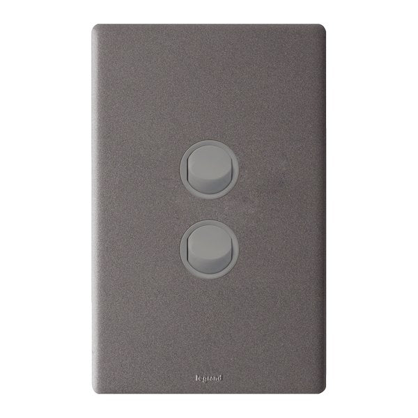 Excel Life Dedicated Switch Double 16A Urban Grey