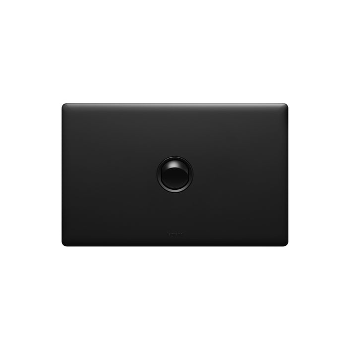Excel Life Matt Switch Single 16A/16AX Horizontal Black