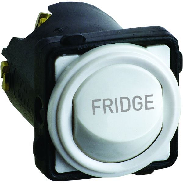 Excel Life Switch Mech 16A FRIDGE Matt White
