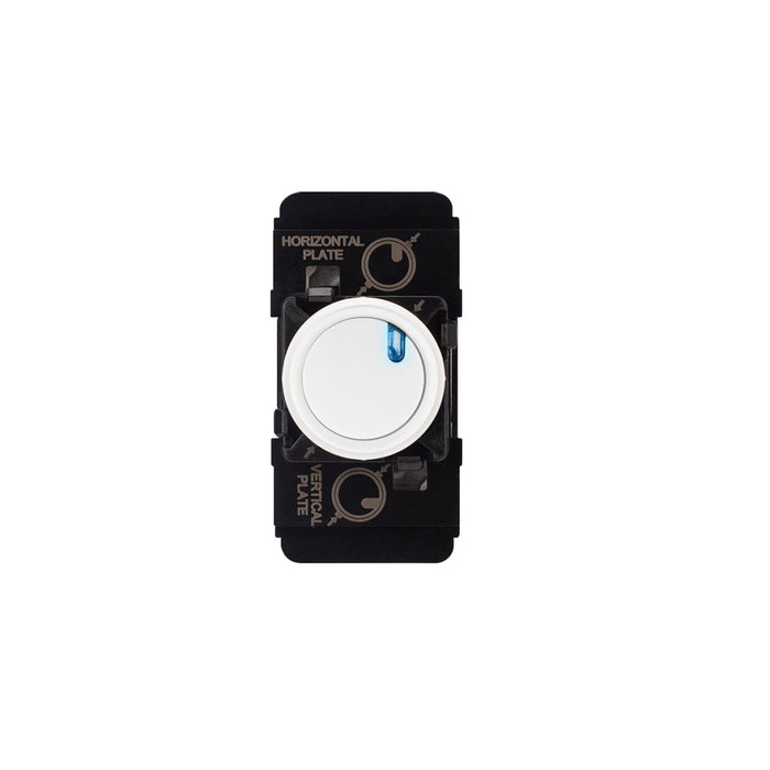 Excel Life Mech PButton Int 10A/10AX LED Matt White