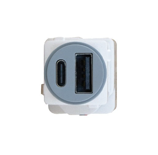 Excel Life USB Charger Mech Type A+C 3A Urban Grey