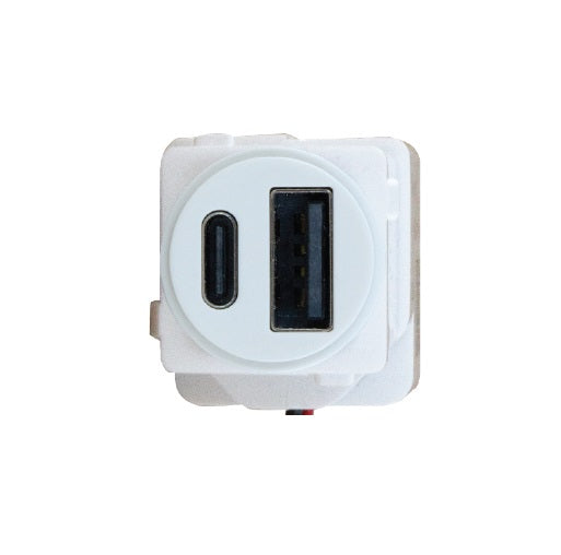 Excel Life USB Charger Mech Type A+C 3A White