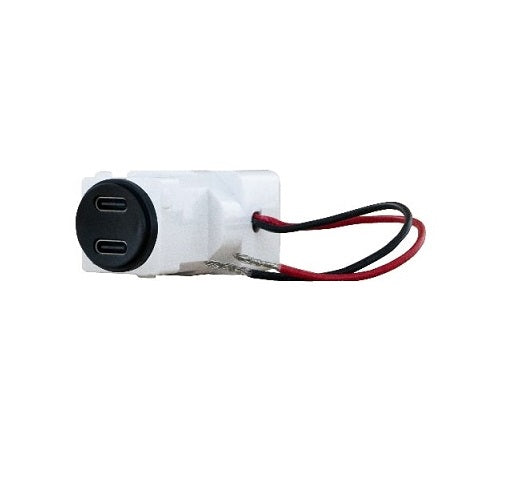 Excel Life Dual USB Charger Mech Type C 3A Black