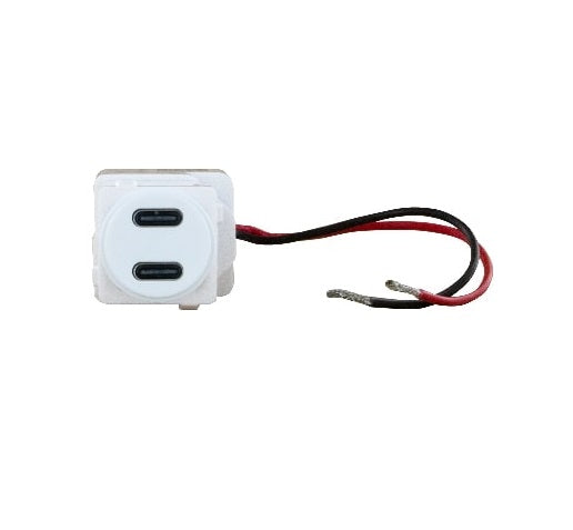 Excel Life Dual USB Charger Mech Type C 3A White