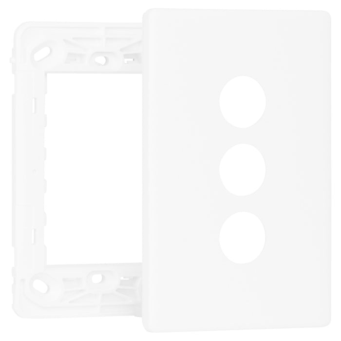 Excel Life Netatmo Grid & Cover Plate Triple Matt White